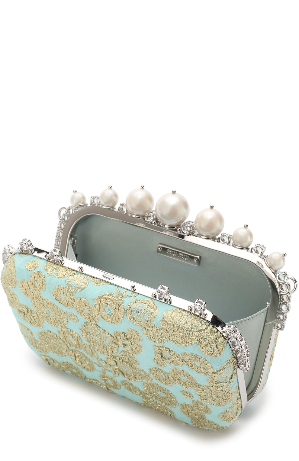 Клатч с декоративной отделкой MIU MIU, арт. 5BF042-2BWS-F064W-OOO, фото 3