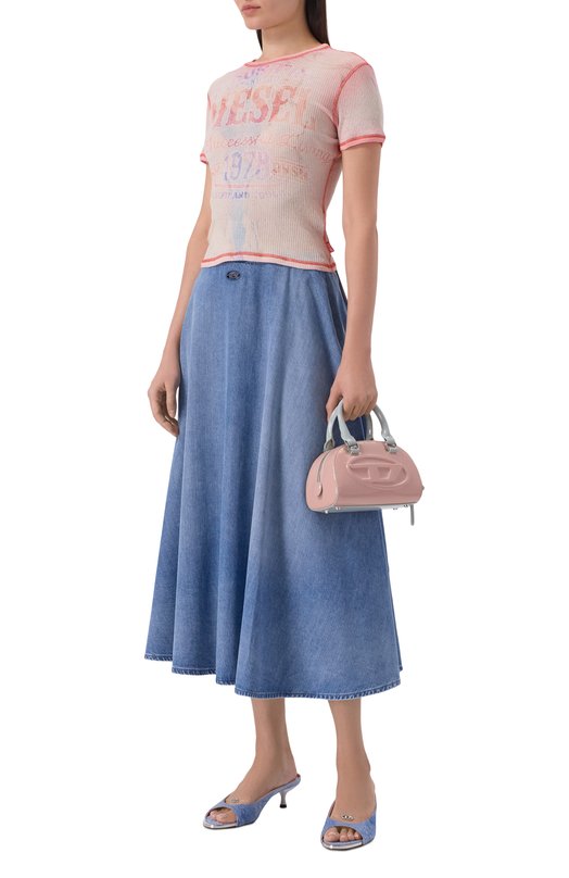 Хлопковая футболка Diesel A23519/0HGCN Розовый  A23519/0HGCN Фото 2