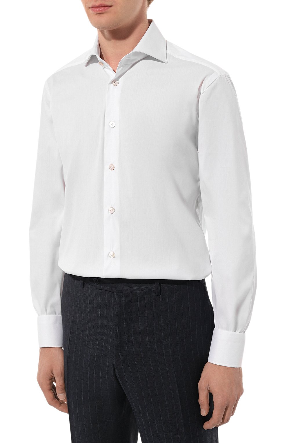 Хлопковая сорочка KITON, арт. UCIH08863, фото 4