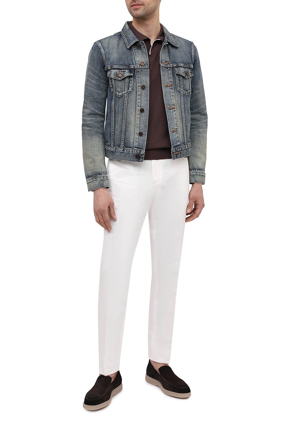 Хлопковое поло FIORONI коричневого цвета по цене 45450 руб., арт. MK20260C2, фото 2 Хлопковое поло FIORONI, арт. MK20260C2, фото 2