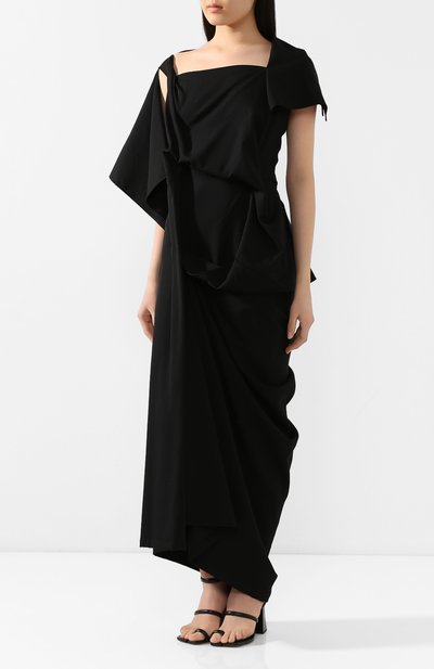 Шерстяное платье YOHJI YAMAMOTO, арт. FN-D15-100, фото 3