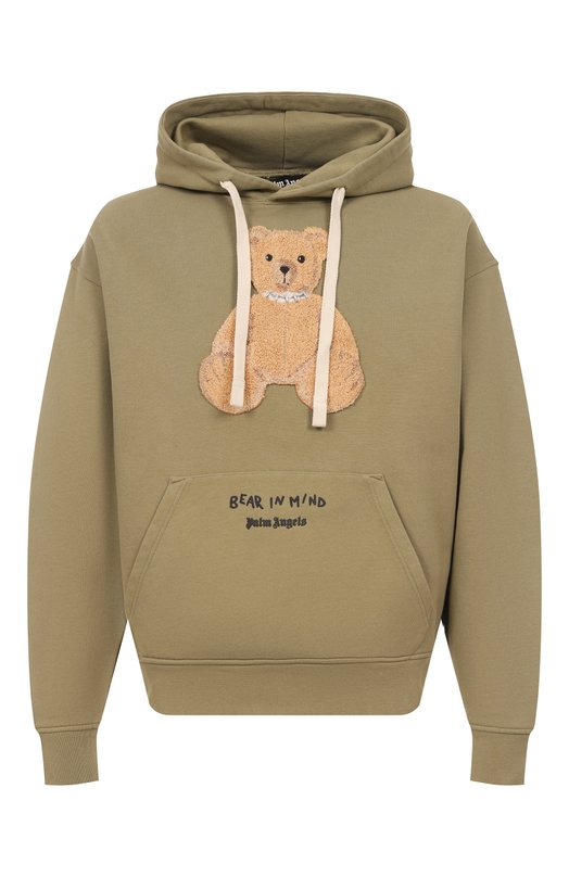 Хлопковое худи Palm Angels PMBB17DF25FLE004 Зелёный PMBB17DF25FLE004