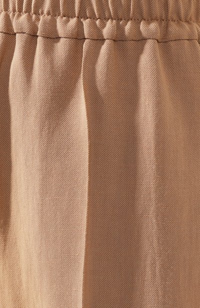 Брюки из вискозы и льна BRUNELLO CUCINELLI бежевого цвета по цене 147500 руб., арт. MH126P7197, фото 5 Брюки из вискозы и льна BRUNELLO CUCINELLI, арт. MH126P7197, фото 5