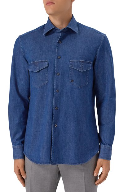 Джинсовая рубашка STEFANO RICCI, арт. MC008012/EX3002, фото 3