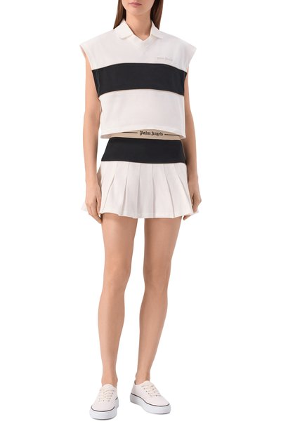 Хлопковая юбка PALM ANGELS, арт. PWCC095S26FAB001, фото 2