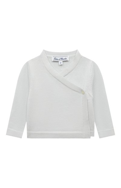 Комплект из распашонки и брюк TARTINE ET CHOCOLAT светло-голубого цвета по цене 12100 руб., арт. TU36021, фото 2 Комплект из распашонки и брюк TARTINE ET CHOCOLAT, арт. TU36021, фото 2