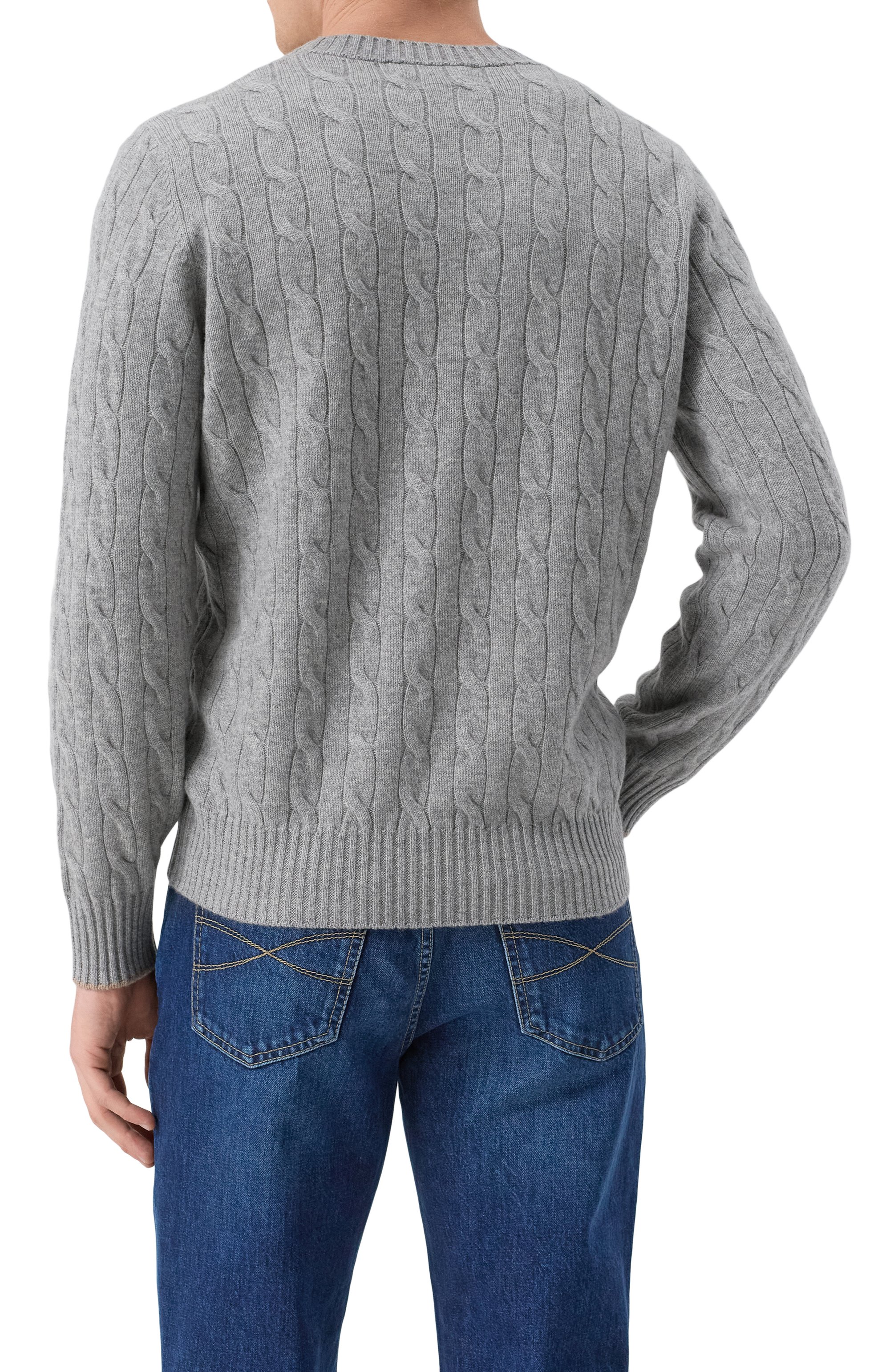 Кашемировый джемпер BRUNELLO CUCINELLI, арт. M22707200, фото 4