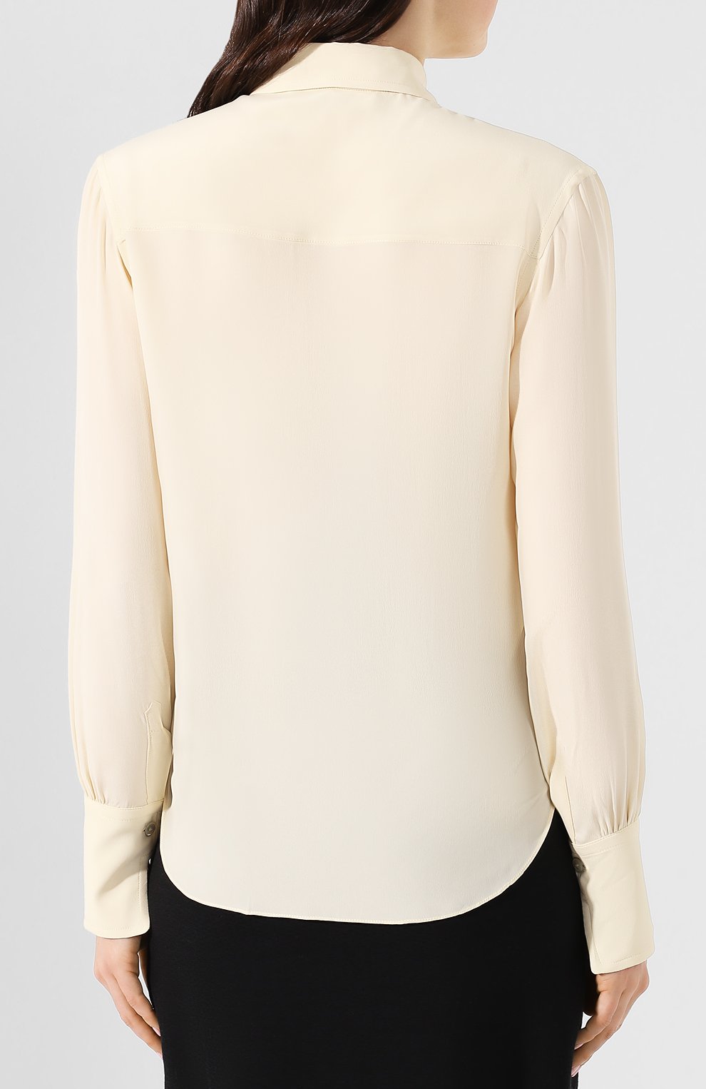 Блузка PHILOSOPHY DI LORENZO SERAFINI кремового цвета по цене 39250 руб., арт. A0201/2116, фото 4 Блузка PHILOSOPHY DI LORENZO SERAFINI, арт. A0201/2116, фото 4