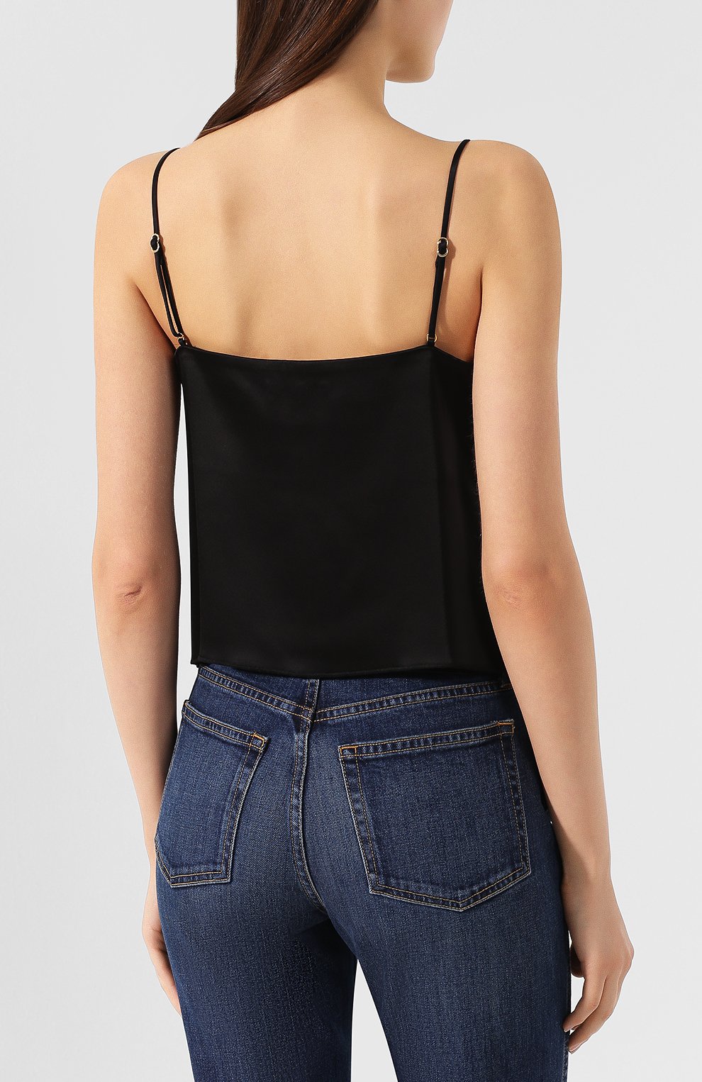 Топ NANUSHKA, арт. ELIA_BLACK_SLIP SATIN, фото 4