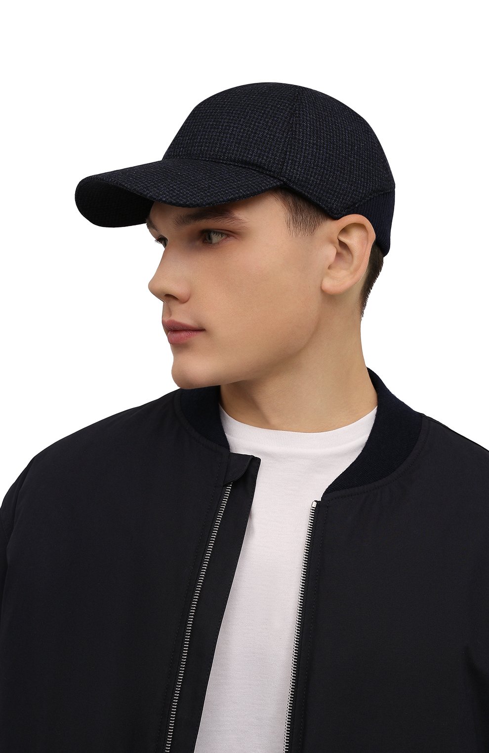 Бейсболка из шерсти и шелка CORNELIANI, арт. 880336-1829238/00, фото 2