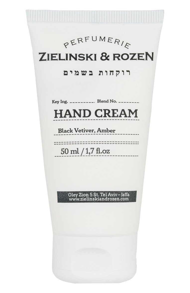 Крем для рук черный ветивер, амбра (50ml) ZIELINSKI&ROZEN бесцветного цвета, арт. 7290116444741 | Фото 1 (Региональные ограничения белый список (Axapta Mercury): Не проставлено; Нос: Не проставлено; Назначение: Для рук; Тип продукта: Кремы; Косметика кросс-кт: Уход У)