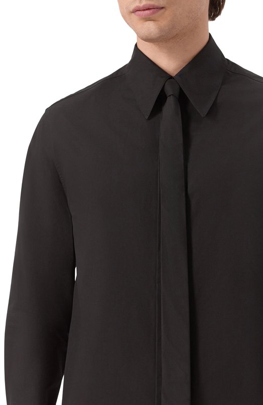 Хлопковая сорочка Jil Sander J21DL0202-J45002 Чёрный  J21DL0202-J45002 Фото 5