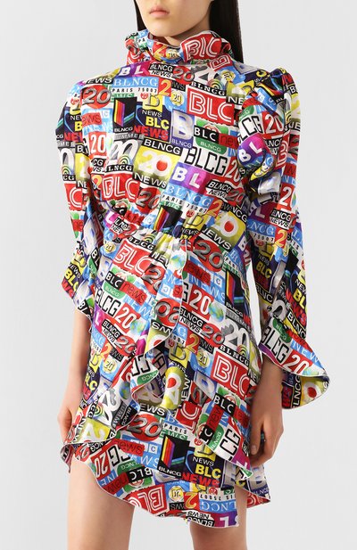 Шелковое платье BALENCIAGA, арт. 621417/TILP1, фото 3