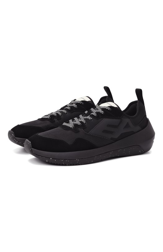 Текстильные кроссовки Emporio Armani EM003667/AF19533 Чёрный EM003667/AF19533