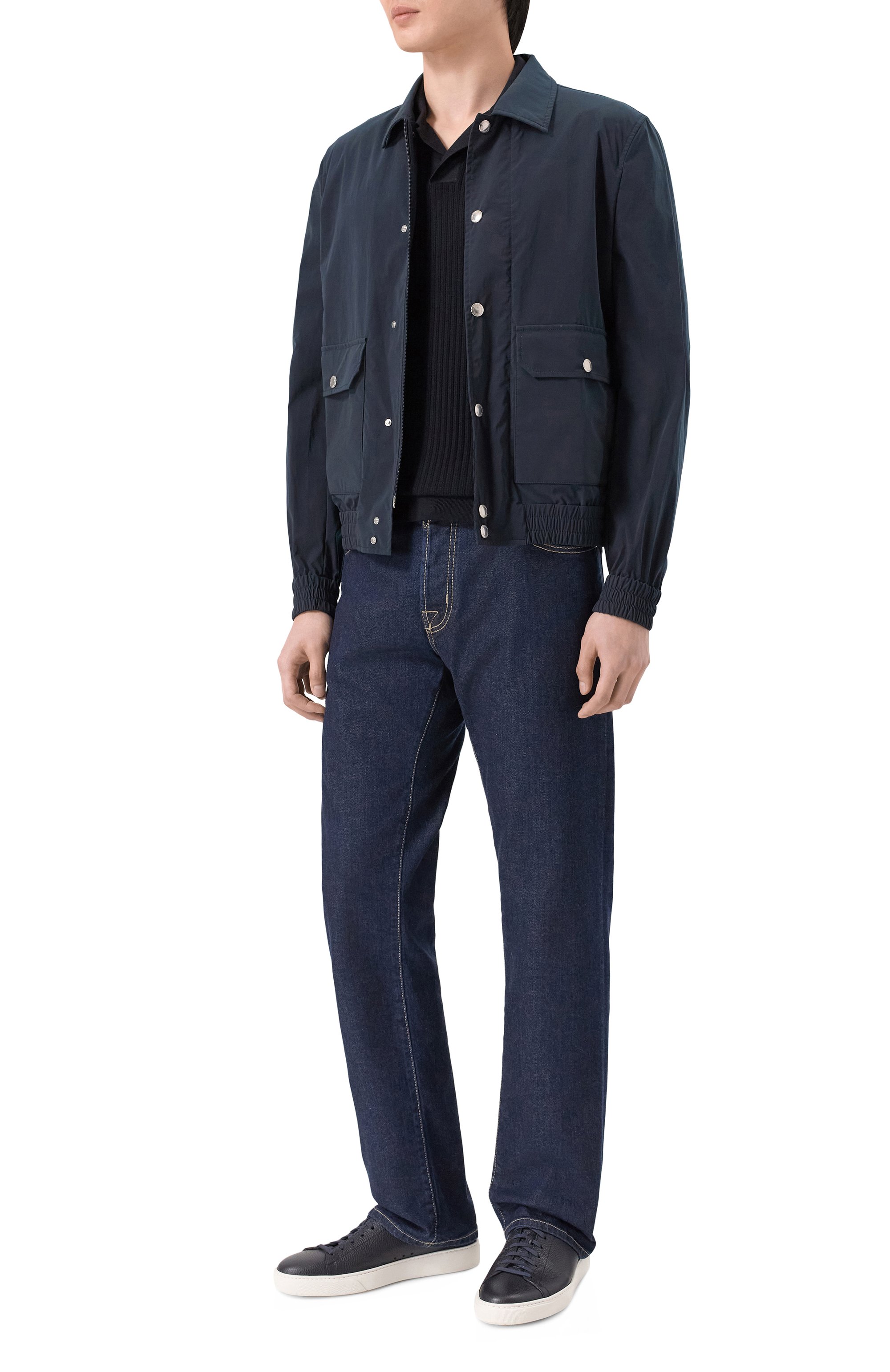 Шерстяное поло BRIONI темно-синего цвета по цене 165000 руб., арт. UMKC0L/PDK09, фото 2 Шерстяное поло BRIONI, арт. UMKC0L/PDK09, фото 2