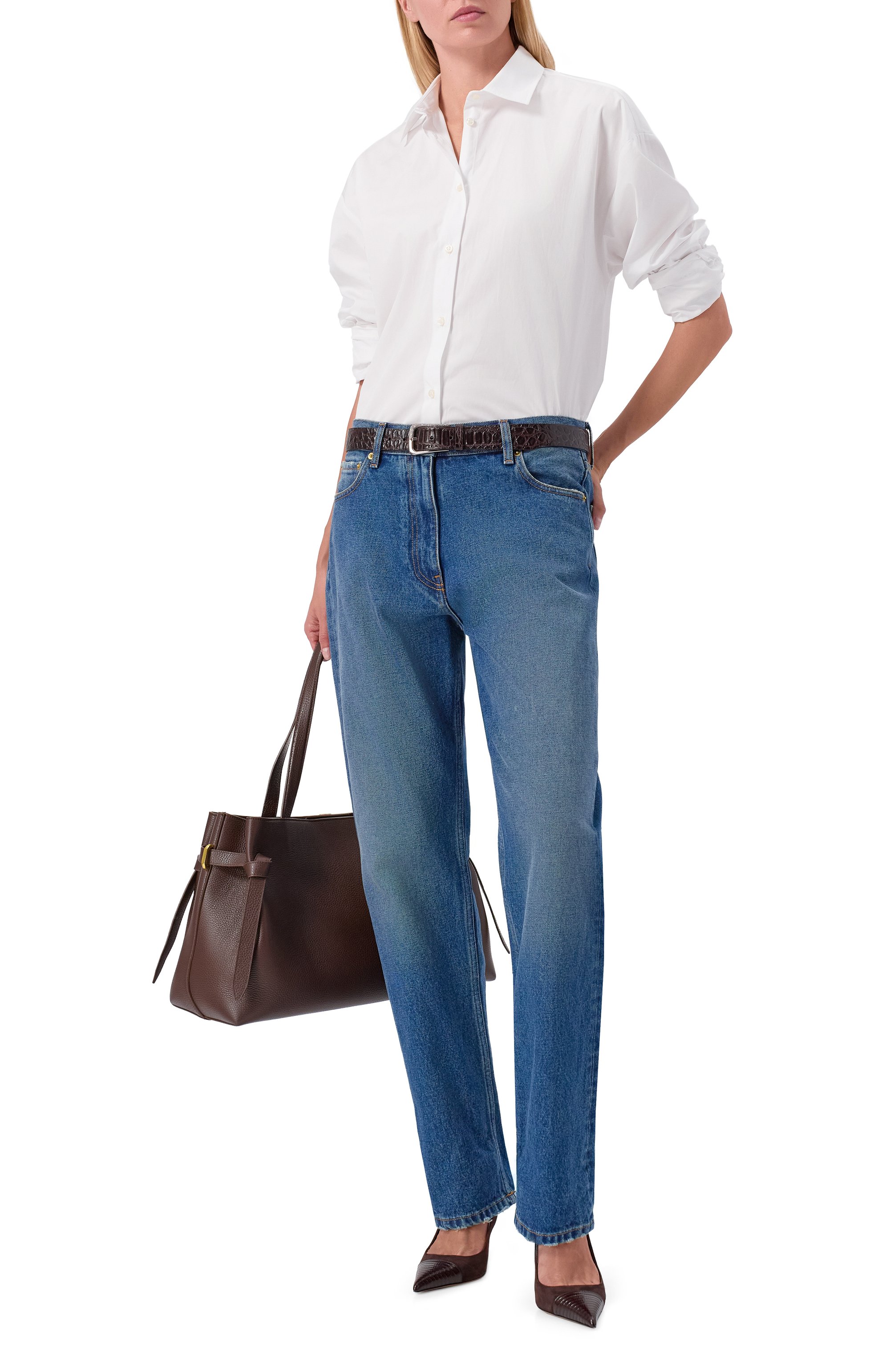 Хлопковая рубашка MSGM, арт. 3941MDE13X/257602, фото 2