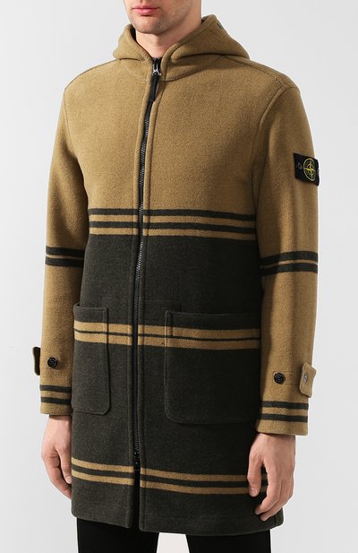 Шерстяное пальто STONE ISLAND, арт. 711571254, фото 3