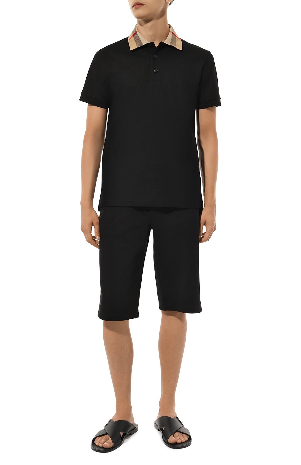 Хлопковое поло BURBERRY, арт. 8071620, фото 2