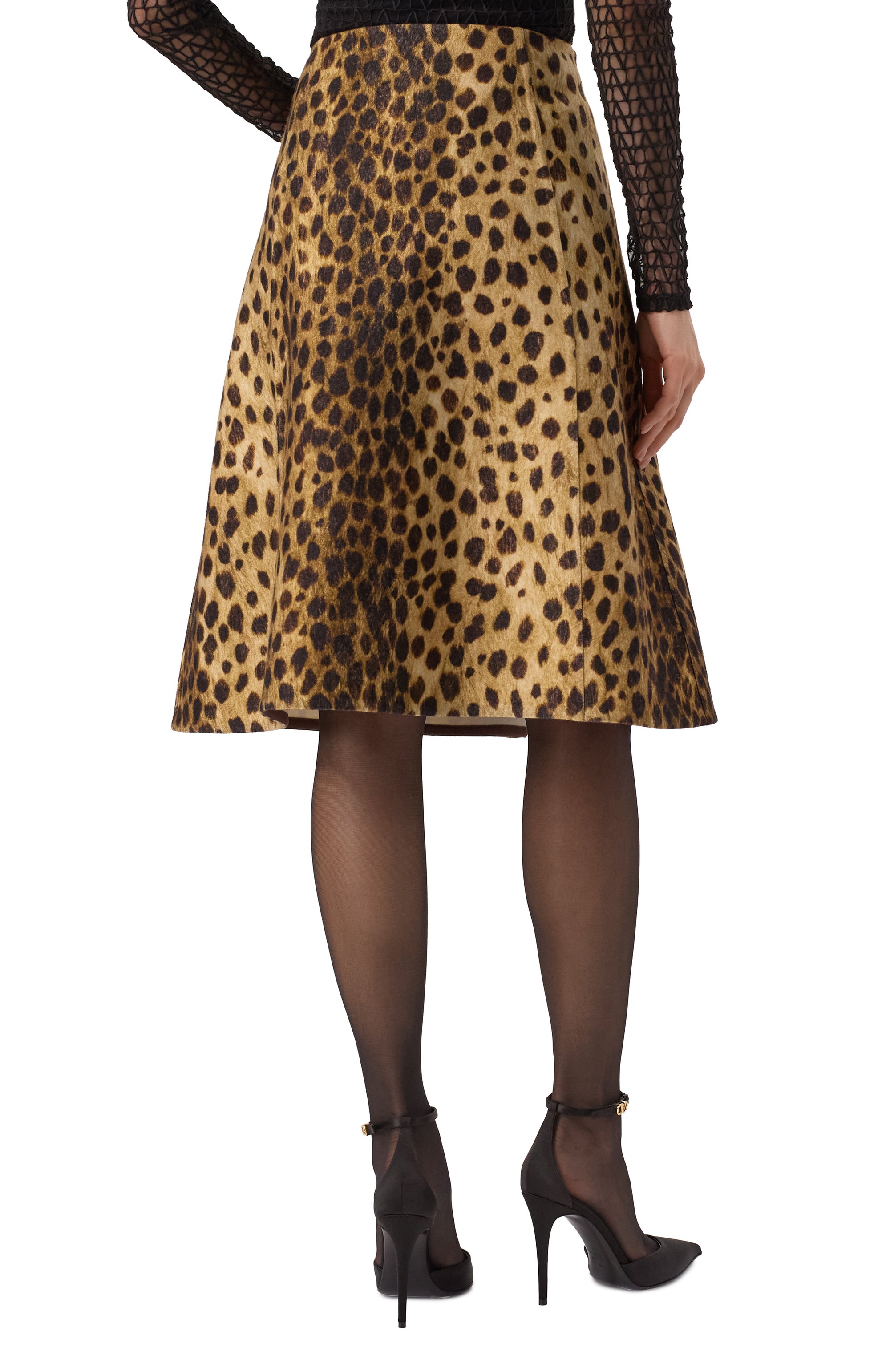 Шерстяная юбка VALENTINO, арт. 6B3RACE391A, фото 4