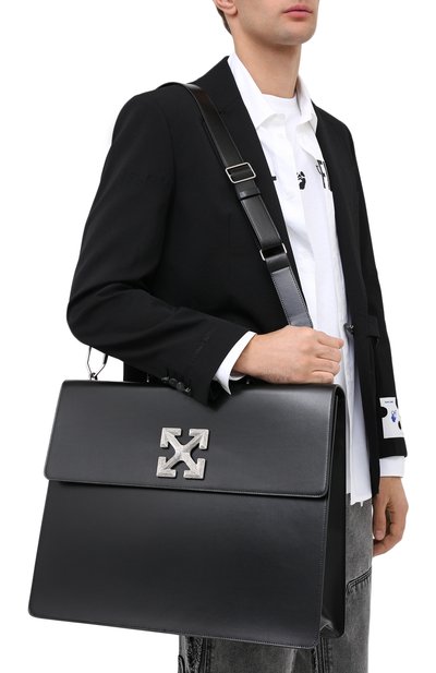 Кожаная сумка OFF-WHITE, арт. 0MNA105E20LEA0011000, фото 5