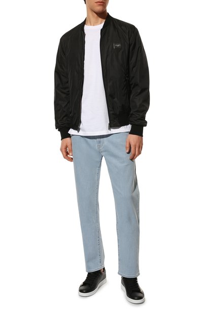 Кожаные кеды boxer DSQUARED2 черного цвета по цене 49950 руб., арт. SNM0175 01504982, фото 2 Кожаные кеды boxer DSQUARED2, арт. SNM0175 01504982, фото 2