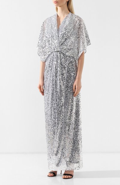 Платье с пайетками IN THE MOOD FOR LOVE серебряного цвета по цене 72950 руб., арт. VANESSA DRESS, фото 3 Платье с пайетками IN THE MOOD FOR LOVE, арт. VANESSA DRESS, фото 3