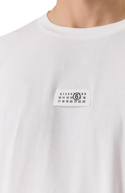 Хлопковый лонгслив MM6, арт. SH0GC0034/S24312, фото 5