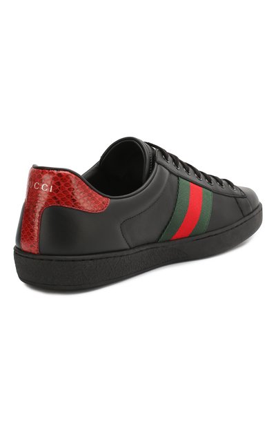 Кожаные кеды ace GUCCI, арт. 386750/A38D0, фото 4