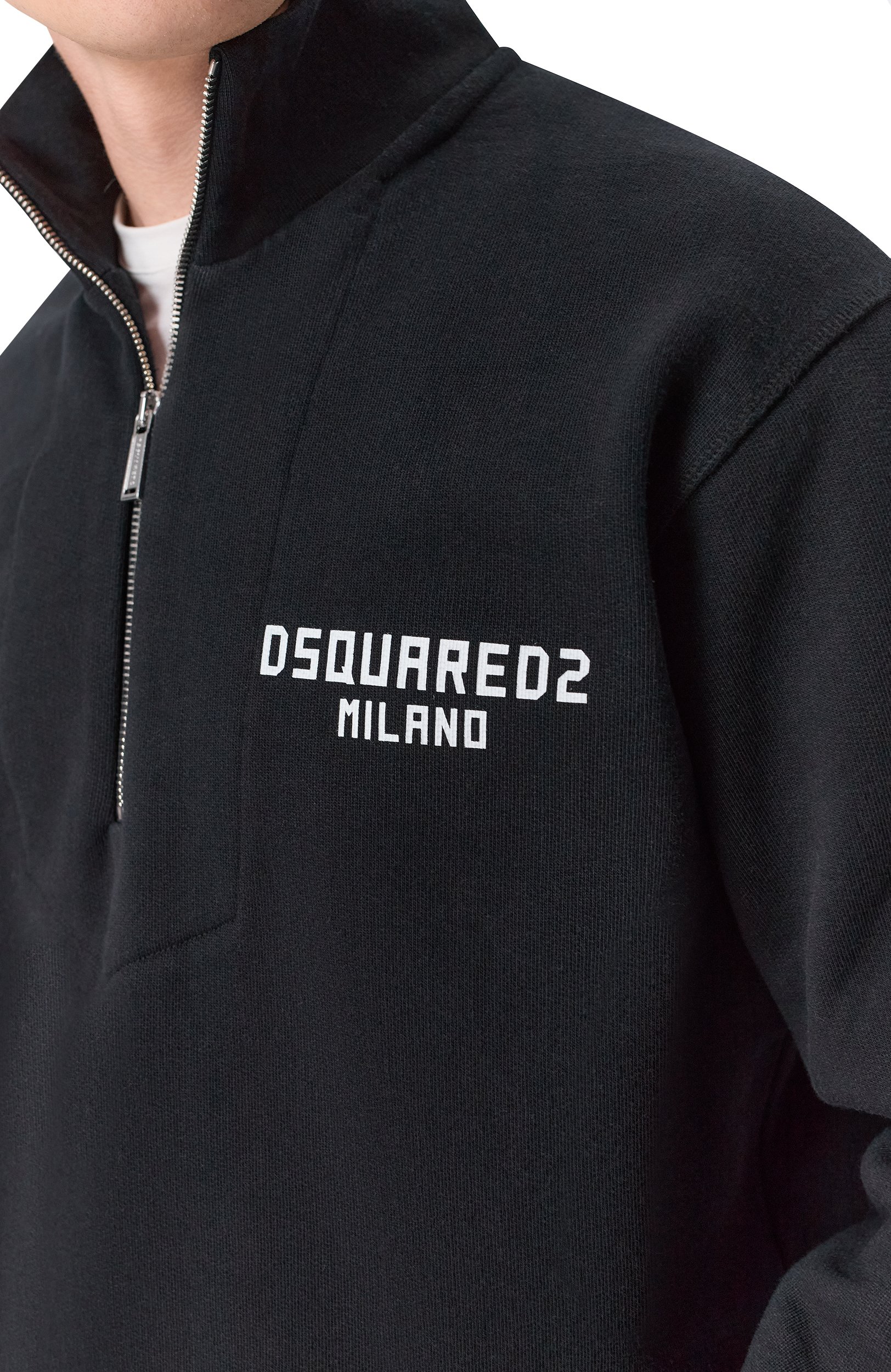 Хлопковый анорак DSQUARED2 черного цвета по цене 47200 руб., арт. S74GU0926/D25029, фото 5 Хлопковый анорак DSQUARED2, арт. S74GU0926/D25029, фото 5