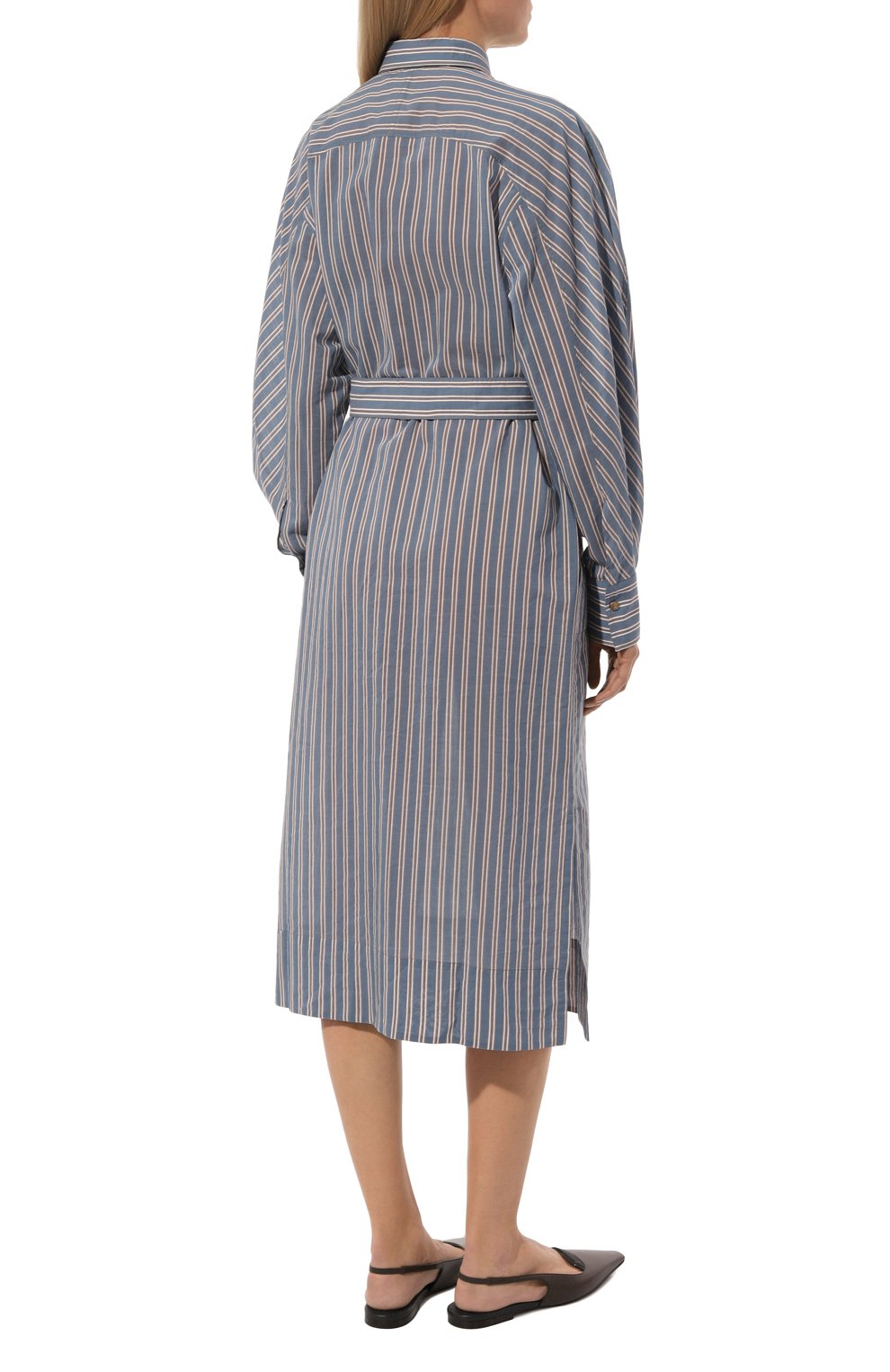 Платье из хлопка и шелка BRUNELLO CUCINELLI, арт. MP774AMG21, фото 4