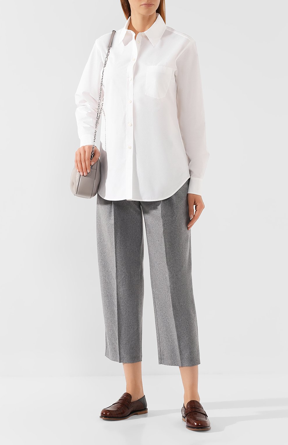 Хлопковая рубашка ACNE STUDIOS белого цвета по цене 18900 руб., арт. AC0127, фото 2 Хлопковая рубашка ACNE STUDIOS, арт. AC0127, фото 2