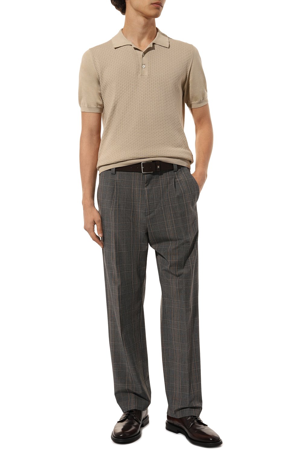 Кожаные дерби PANTANETTI темно-коричневого цвета по цене 45300 руб., арт. 18452E, фото 2 Кожаные дерби PANTANETTI, арт. 18452E, фото 2