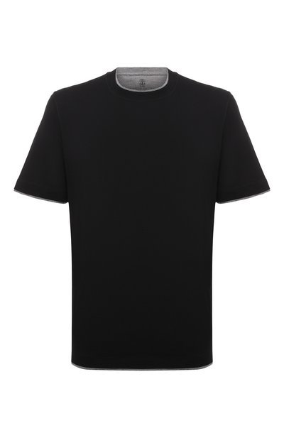 Мужская хлопковая футболка BRUNELLO CUCINELLI, арт. M0B137427