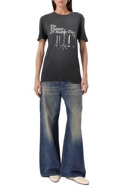 Хлопковая футболка ANN DEMEULEMEESTER, арт. B0012877/FA637, фото 3