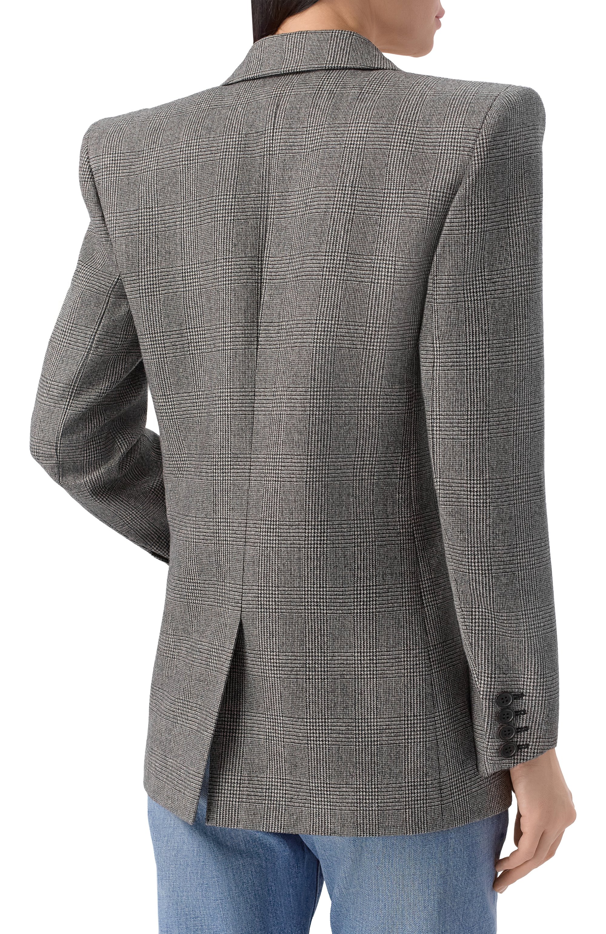 Шерстяной жакет SAINT LAURENT, арт. 758058/Y5H54, фото 4