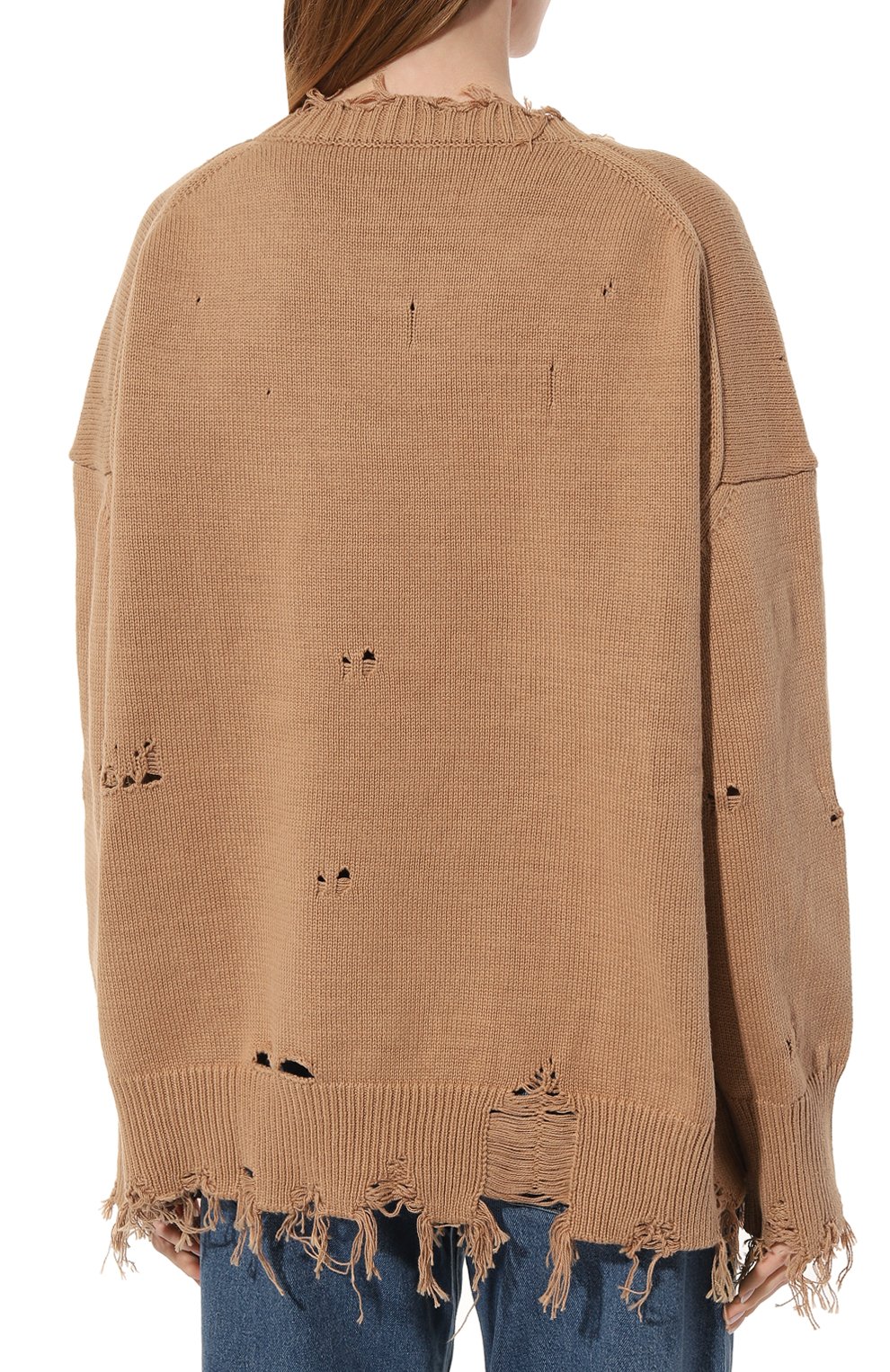 Хлопковый свитер ADDICTED коричневого цвета по цене 15400 руб., арт. MK403, фото 4 Хлопковый свитер ADDICTED, арт. MK403, фото 4