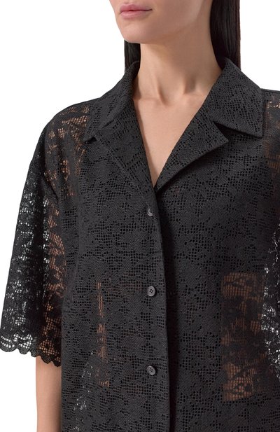 Блузка JUUN.J черного цвета по цене 57950 руб., арт. JW5564W015, фото 5 Блузка JUUN.J, арт. JW5564W015, фото 5