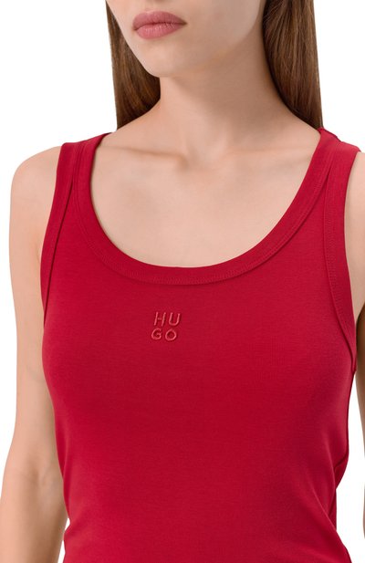 Хлопковая майка HUGO, арт. 50514489, фото 5