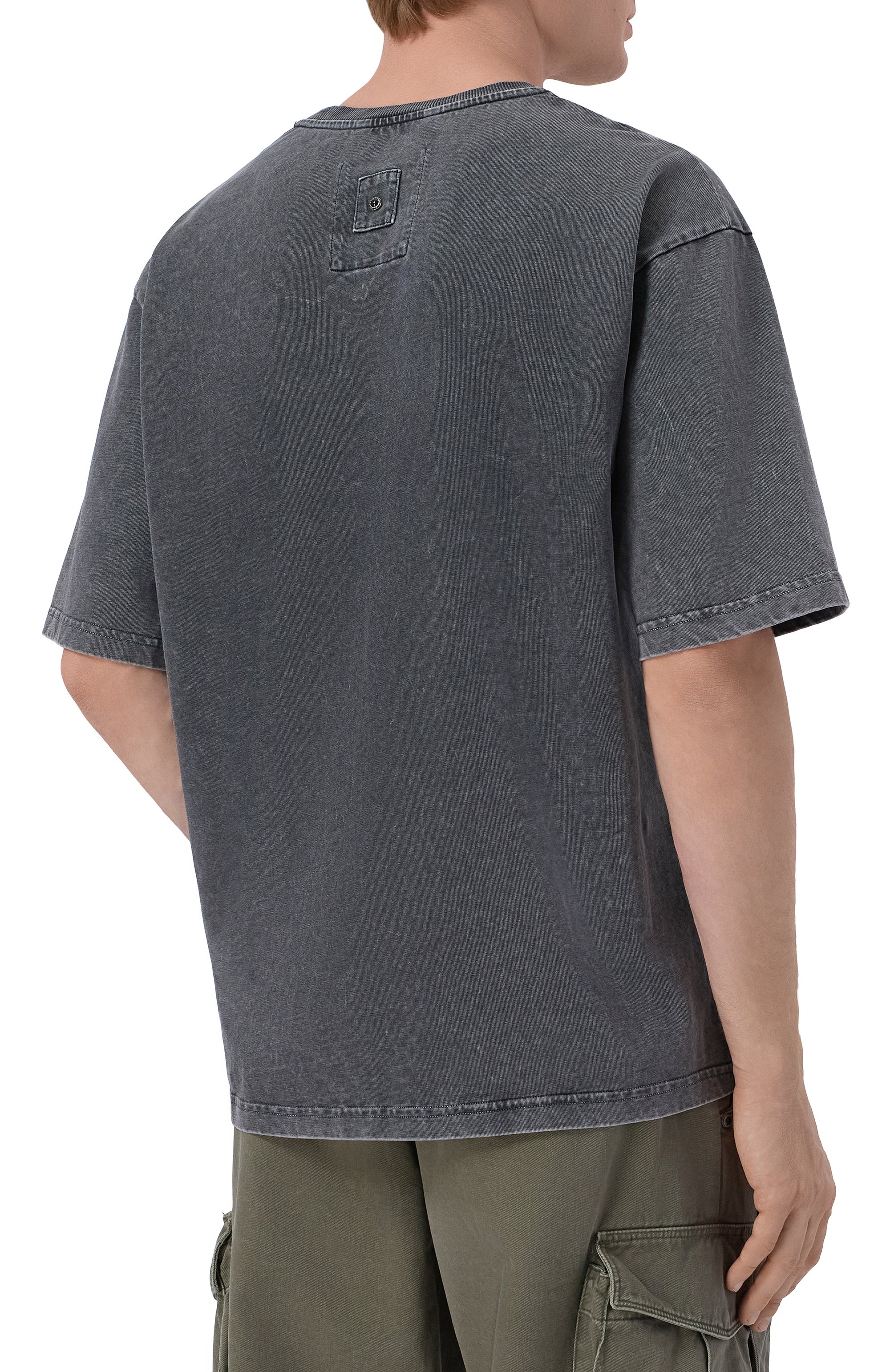 Хлопковая футболка WHITE SAND темно-серого цвета по цене 13600 руб., арт. 26SU40/650-DT, фото 4 Хлопковая футболка WHITE SAND, арт. 26SU40/650-DT, фото 4