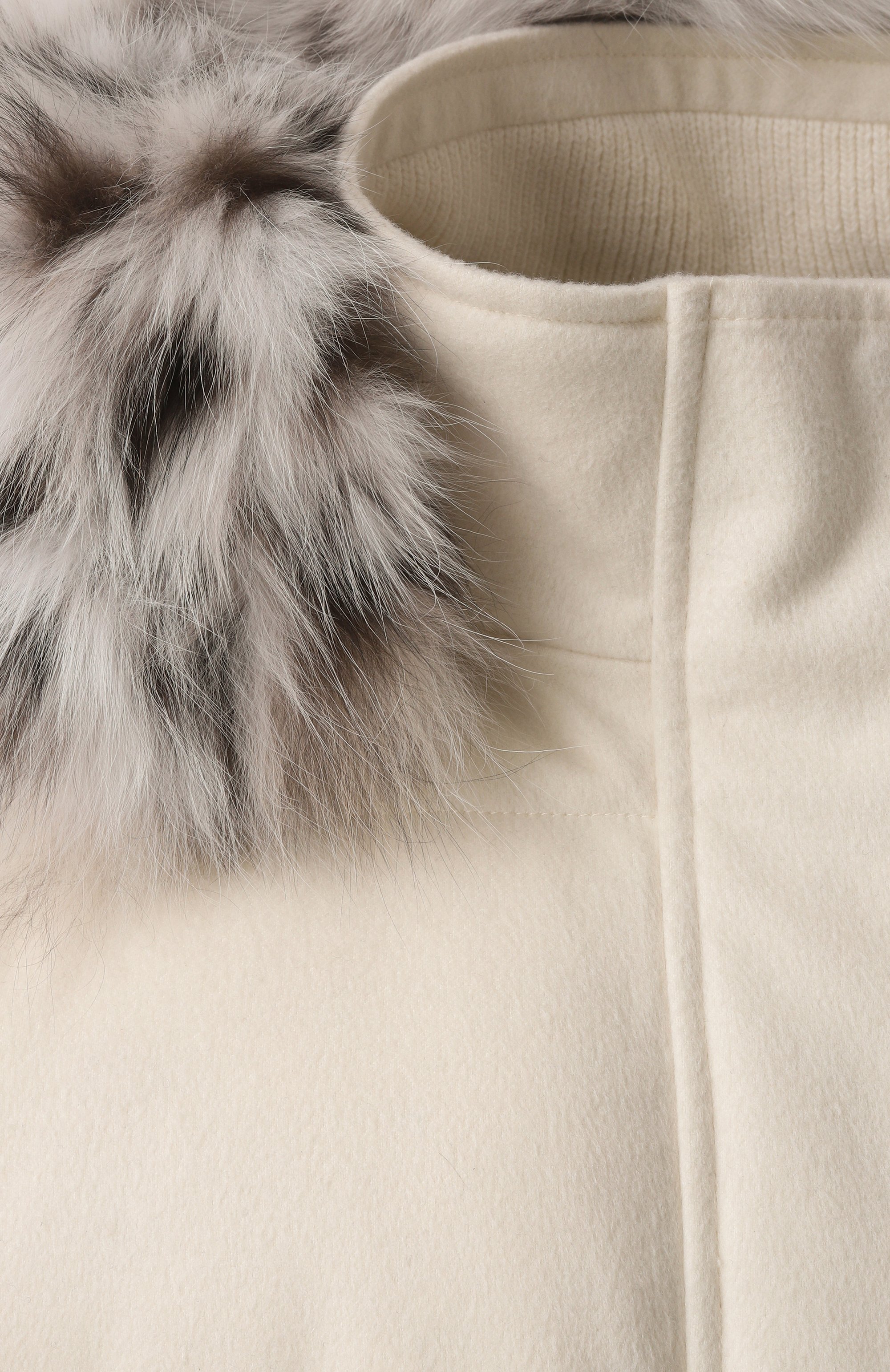 Кашемировый пуховик с отделкой из рыси MVST, арт. FTBKB-Y553LX/LC1664, фото 6