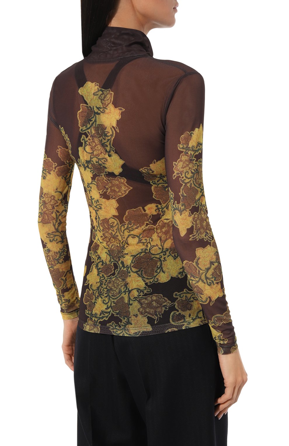 Водолазка DRIES VAN NOTEN коричневого цвета по цене 38950 руб., арт. 232-011162-7174, фото 4 Водолазка DRIES VAN NOTEN, арт. 232-011162-7174, фото 4