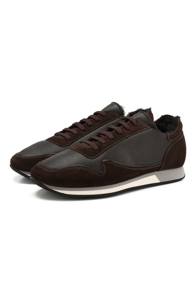 Мужские кожаные кроссовки ALDO BRUE, арт. ABS25H-SAN