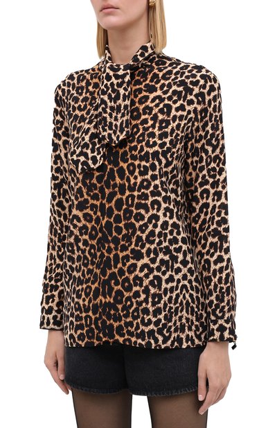 Шелковая блузка SAINT LAURENT, арт. 631540/Y2B09, фото 3