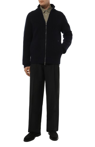 Замшевые лоферы detroit SANTONI, арт. MGDG18610NE0BSEY, фото 2