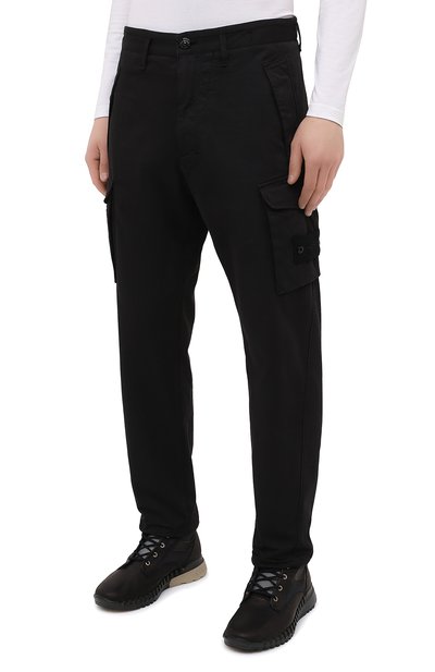 Брюки-карго из хлопка и шерсти STONE ISLAND, арт. 7315326F4, фото 3