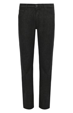 Мужские джинсы GIORGIO ARMANI черного цвета, арт. 6LSJ15/SD2ZZ | Фото 1 (Силуэт М (брюки): Прямые; Кросс-КТ: Деним; Материал внешний: Хлопок, Деним; Длина (брюки, джинсы): Стандартные; Материал сплава: Проставлено; Драгоценные камни: Проставлено; Стили: Повседневный)