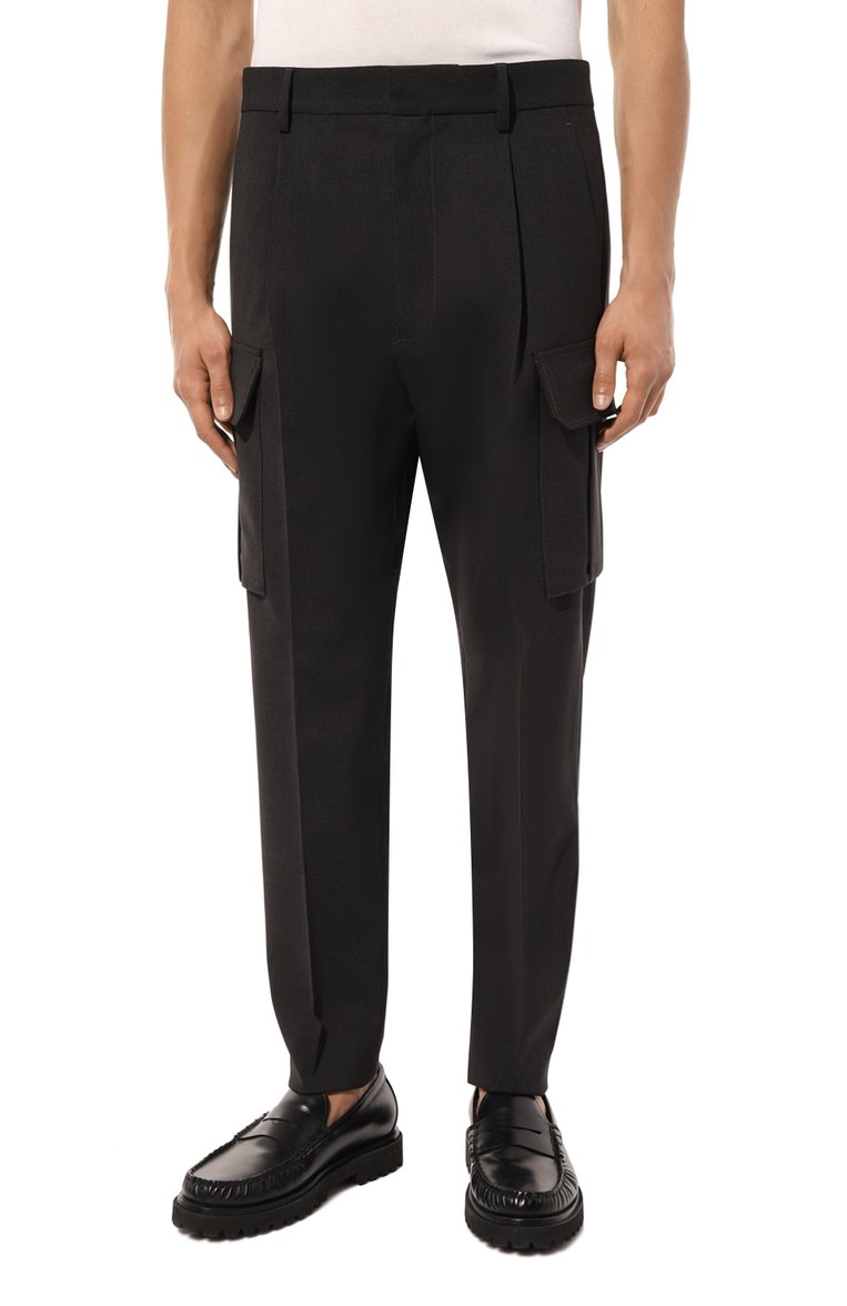 Шерстяные брюки-карго DSQUARED2, а�рт. S74KB0792/S40320, фото 1