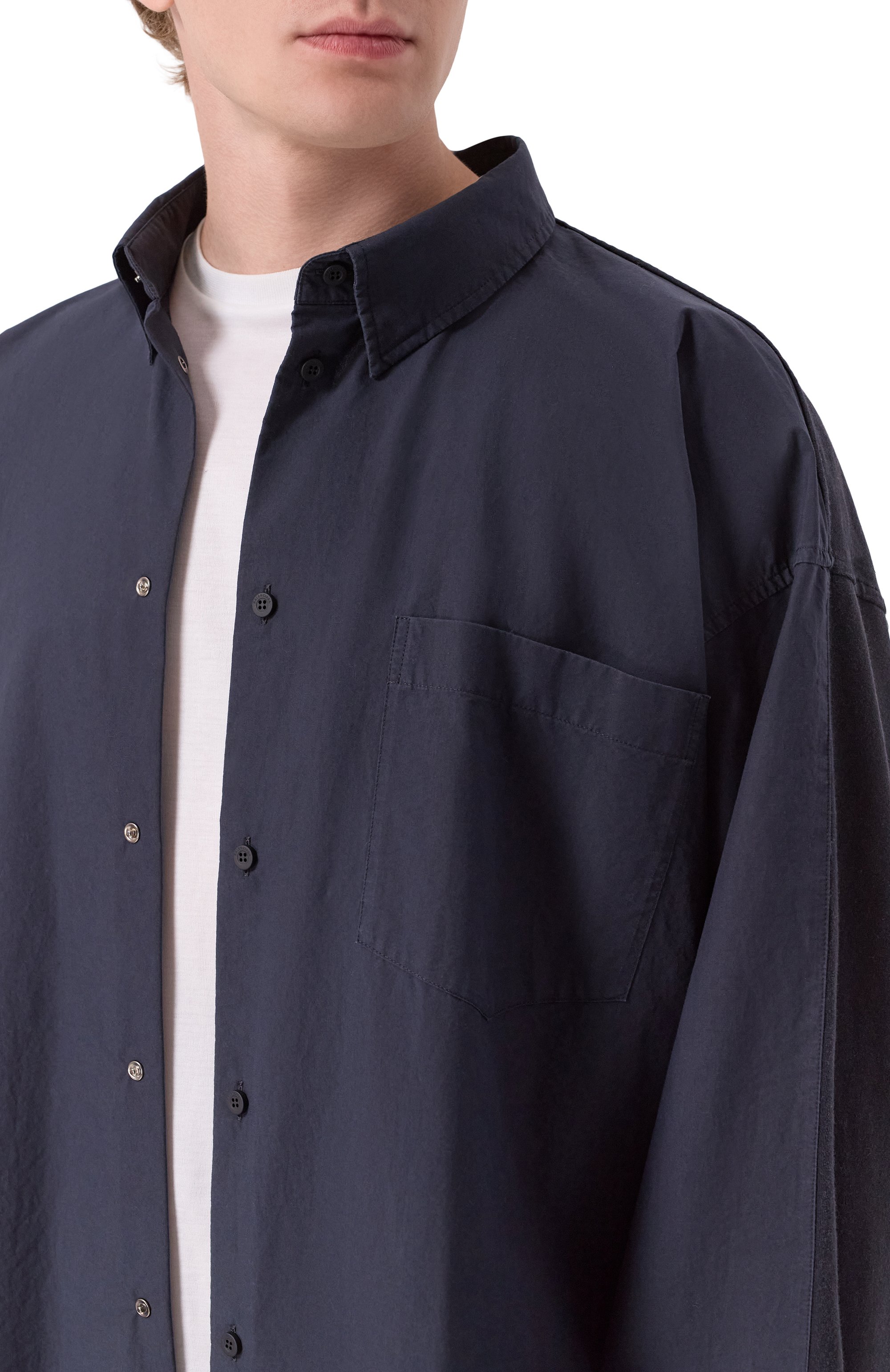 Хлопковая рубашка BALENCIAGA, арт. 839192/TNM60, фото 5