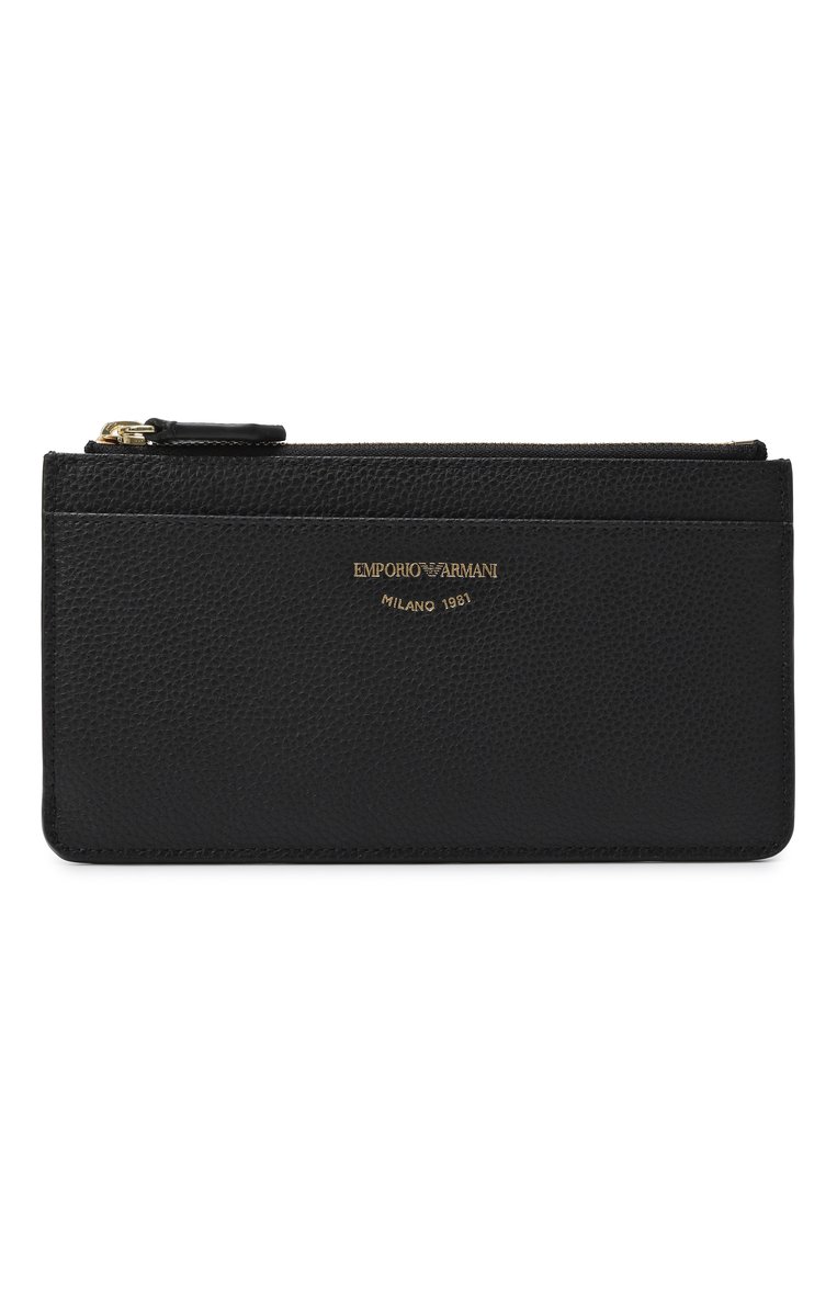 Женский футляр для кредитных карт myea EMPORIO ARMANI черного цвета, арт. EW000547/AF11953 | Фото 1 (Нос: Не проставлено; Материал: Пластик)