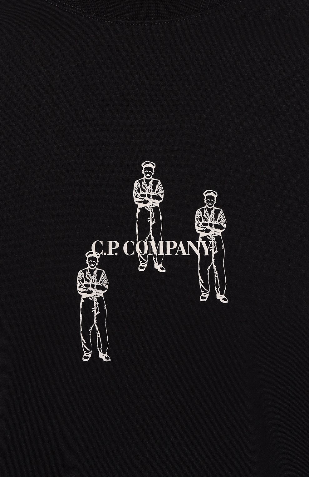 Хлопковая футболка C.P. COMPANY темно-синего цвета по цене 13950 руб., арт. 16CMTS143A006586W, фото 5 Хлопковая футболка C.P. COMPANY, арт. 16CMTS143A006586W, фото 5